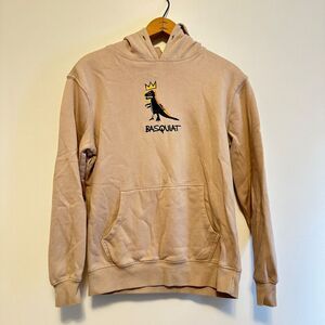 BASQUIAT Tan Sweatshirt Hoodie Pullover Men’s Size XS Artist Painter Streetwear